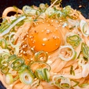 《簡単！》焼肉釜玉うどん